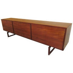 Long Danish Teak Credenza, 1962