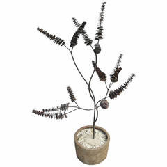 Life-Size, Highly Stylized Copper and Iron Tree Signed Speck Life-Size, Highly Stylized Copper and Iron Tree Signed Speck