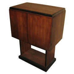 1930's Deco Walnut Folding BAR/ Cabinet