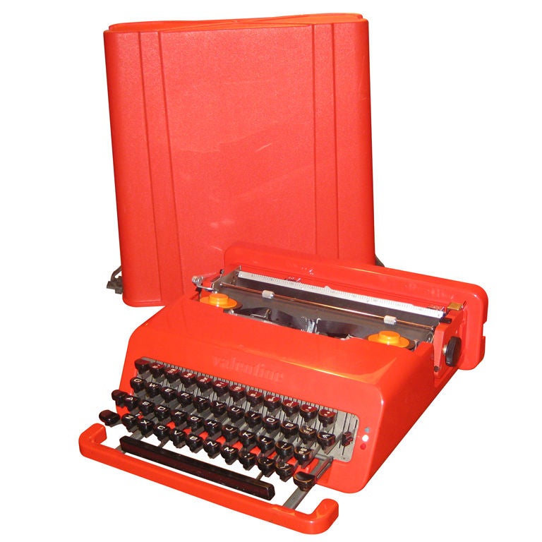 Ettorre Sottsass Valentine Olivetti Portable Typewriter