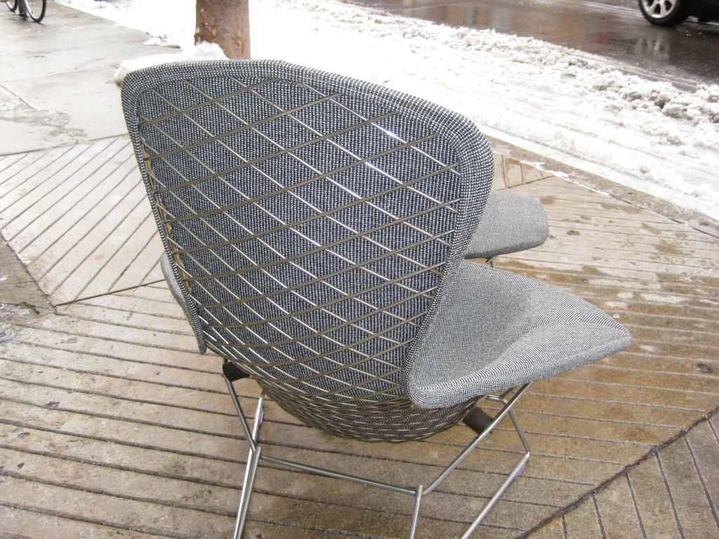 American Harry Bertoia Bird Chair and Ottoman for Knoll