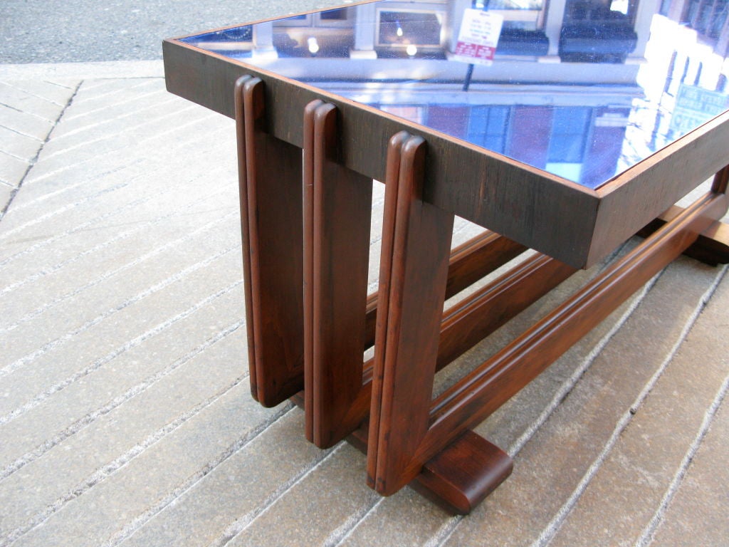 American Machine Age Cocktail Table with Streamline Design