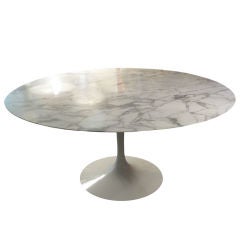 Eero Saarinen 60 inch Marble Tulip Dining Table for Knoll