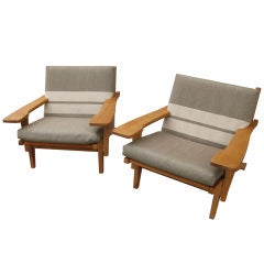 Hans Wegner for Getama Pair of Arm Chairs