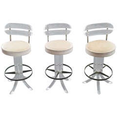 Lucite Bar Stools in the style of Karl Springer