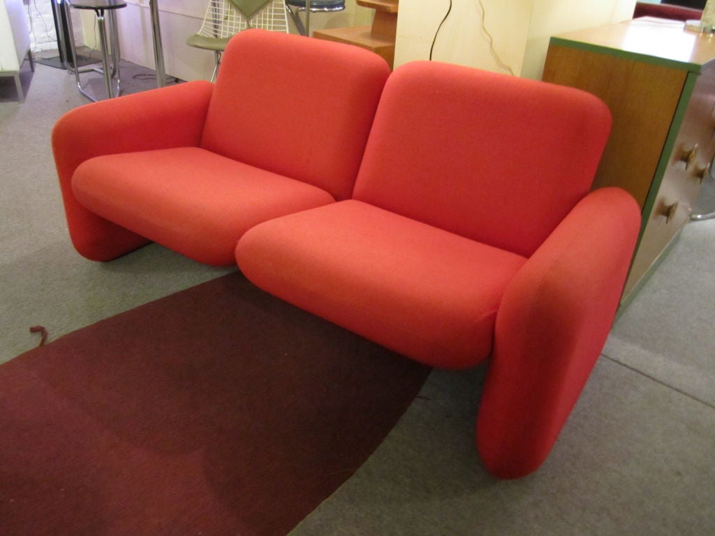 Late 20th Century Ray Wilkes Chicklet Settee for Herman Miller