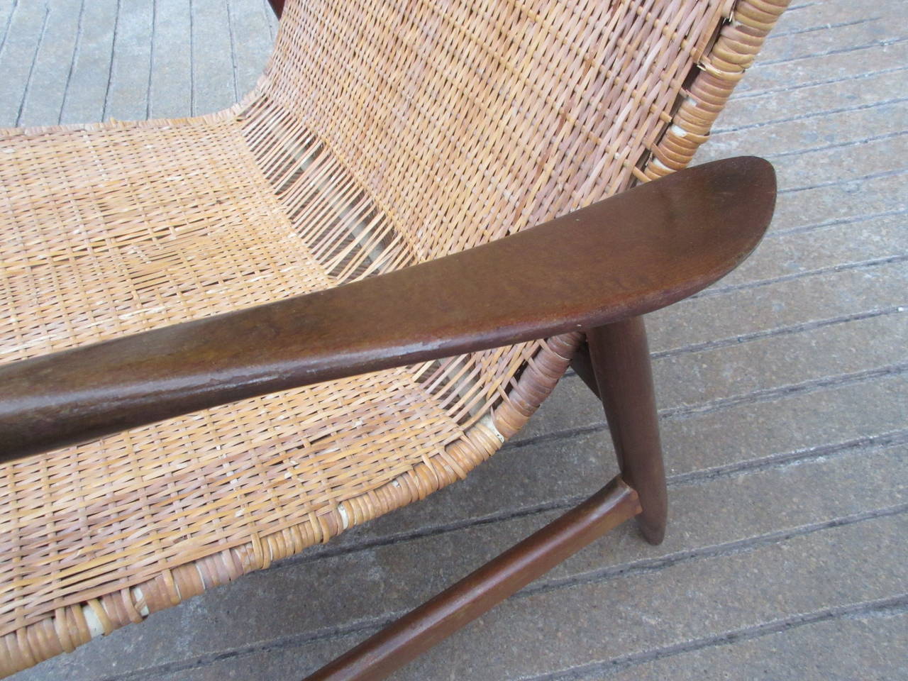 Swedish Woven Armchair In Good Condition In Philadelphia, PA