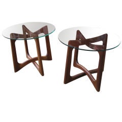 Adrian Pearsall Walnut Pair of End tables
