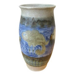 Primavera Ceramic Vase with Birds