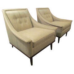 Milo Baughman Pair of Lounge Chairs by the James Company