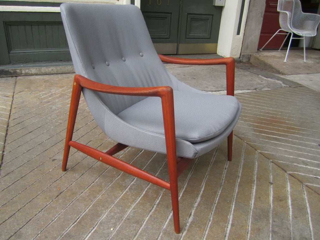 Pair of Teak Danish Arm Chairs 1