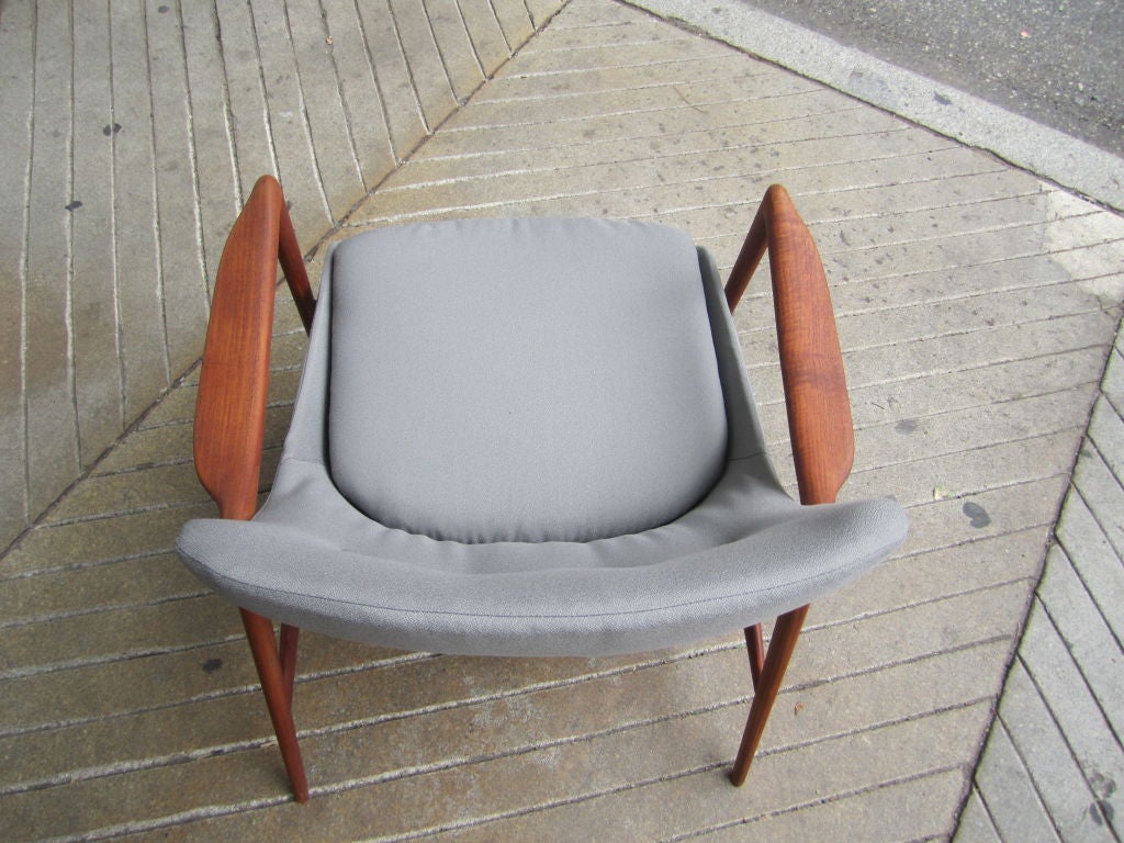 Pair of Teak Danish Arm Chairs 4