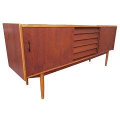 Swedish Teak and Ash Credenza