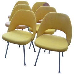 Six Eero Saarinen Side Chairs for Knoll Associates