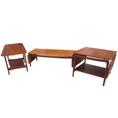 Vintage Three Peter Hvidt for John Stuart Coffee and End Tables