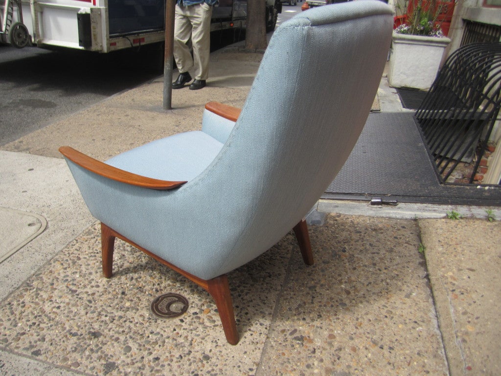Mid-20th Century Danish Lounge Chair on Teak Frame