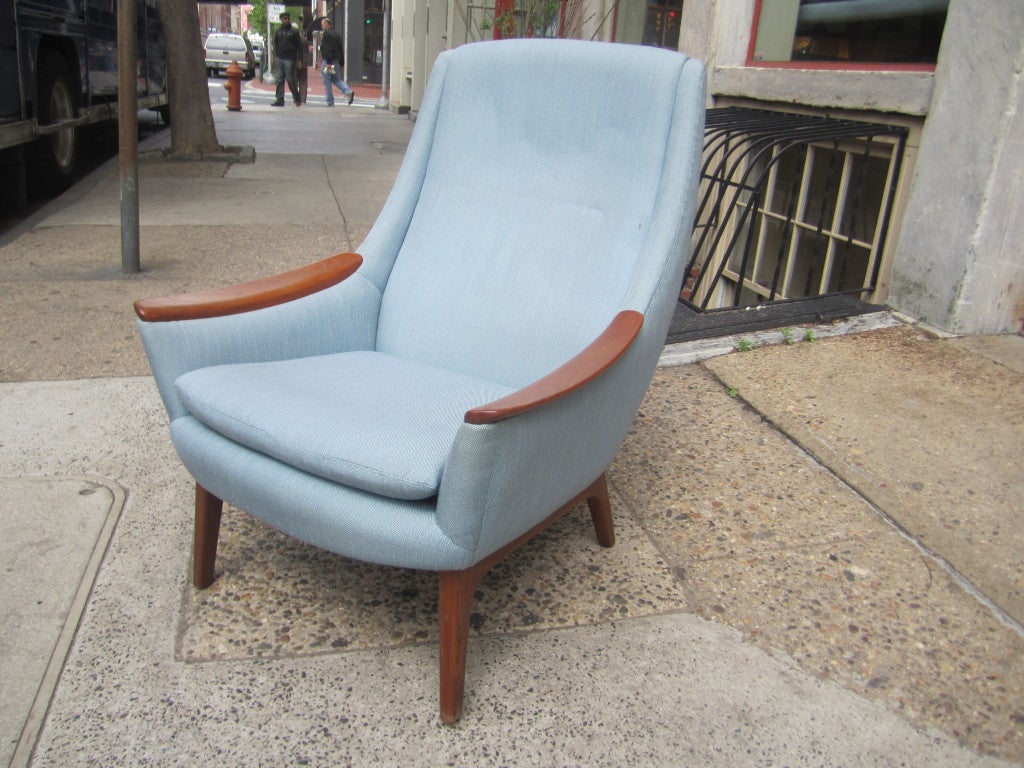 Danish Lounge Chair on Teak Frame 1