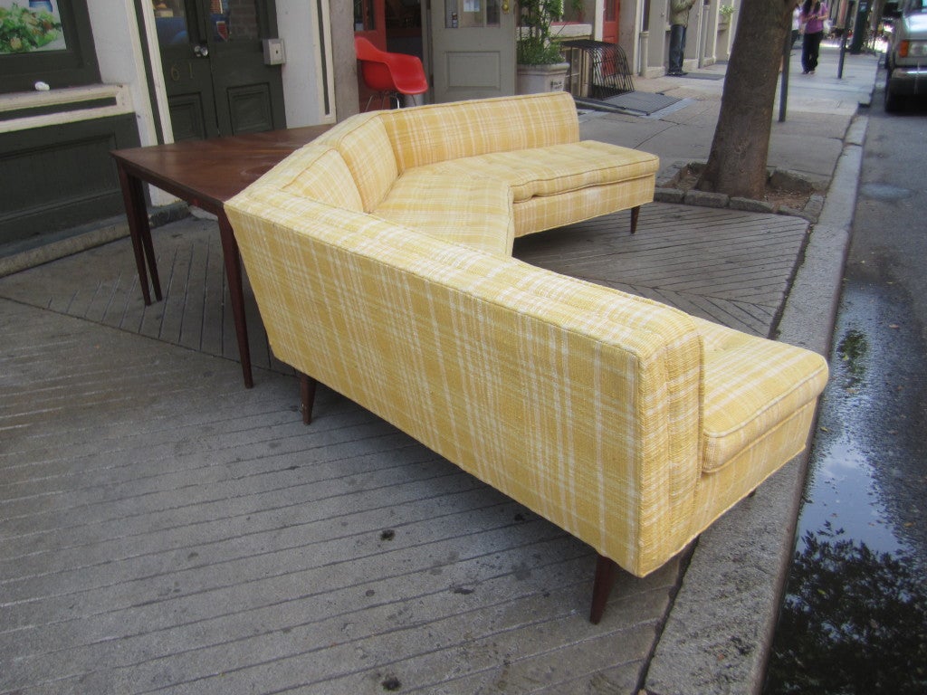 Fabric Bertha Shaefer Sectional Sofa for M. Singer & Sons