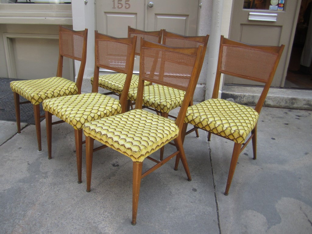 Six Paul McCobb Dining Irwin Collection Chairs for Calvin