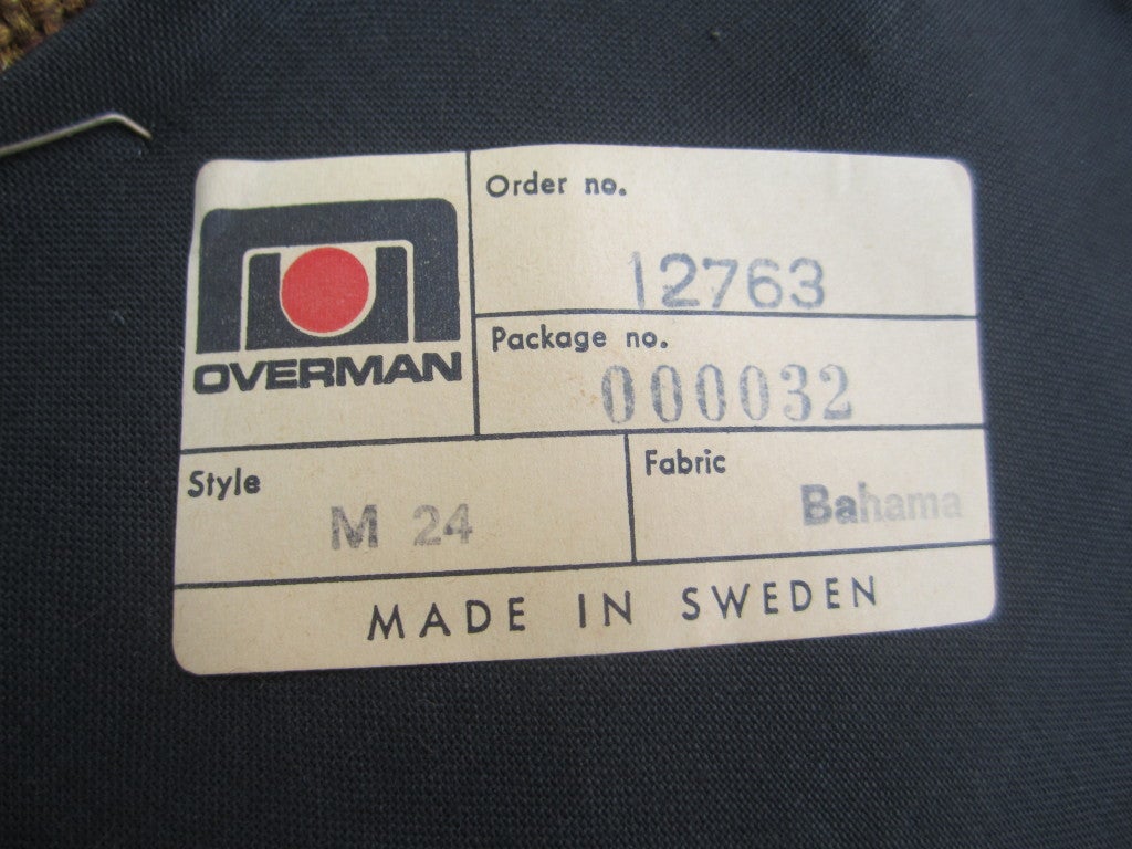 Swedish Pair of Overman Swivel Chairs from Sweden