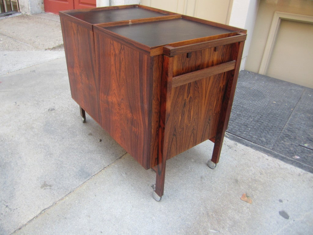 Rosewood Bar by Neils Erick and Glasdam Jensen for Mobelindustri