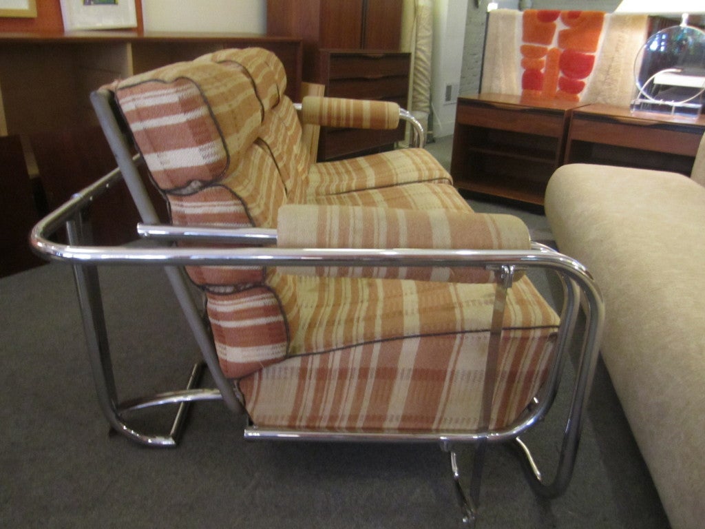Gilbert Rohde for Troy Steamline Metal Three Seat Glider 1937 1