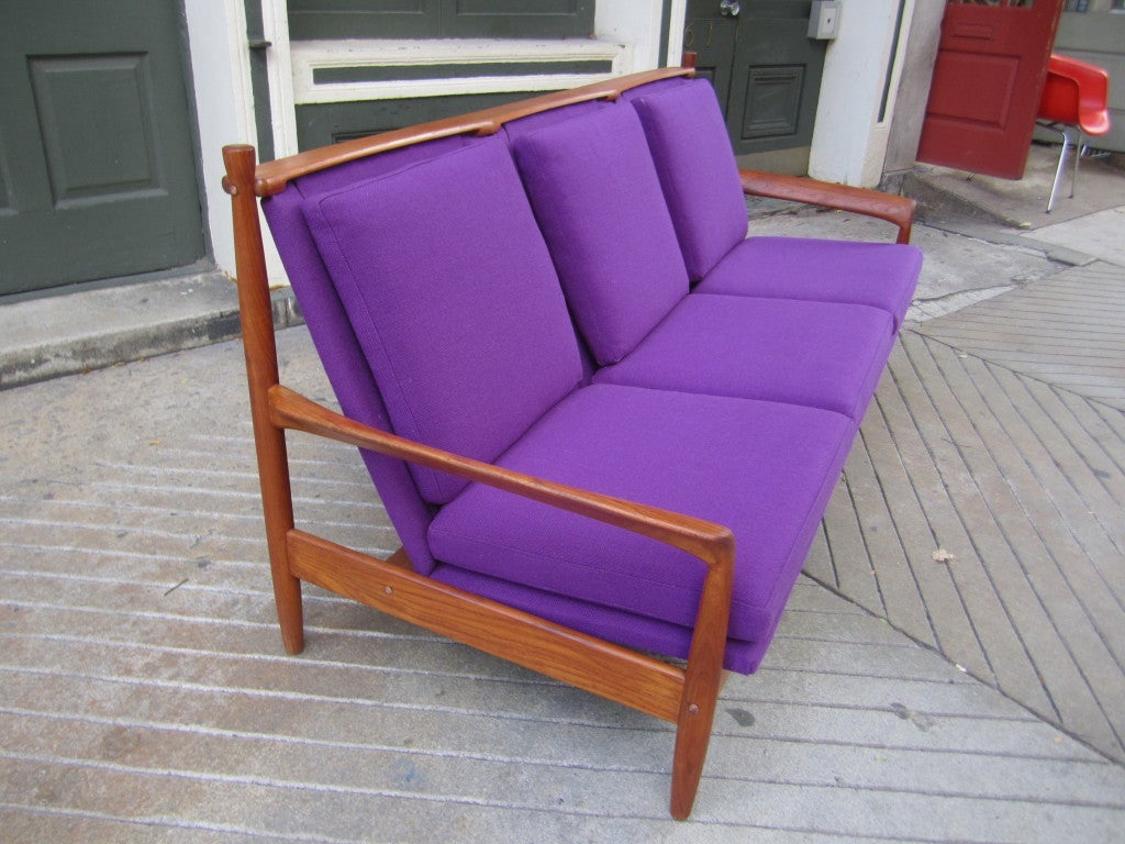 DUX Teak Three Seat Sofa