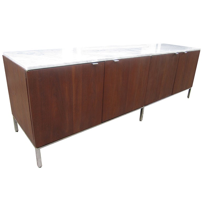 Steelcase Walnut Credenza with Marble top