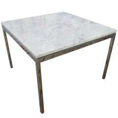 Florence Knoll for Knoll Marble and Chrome Side Table 2510T