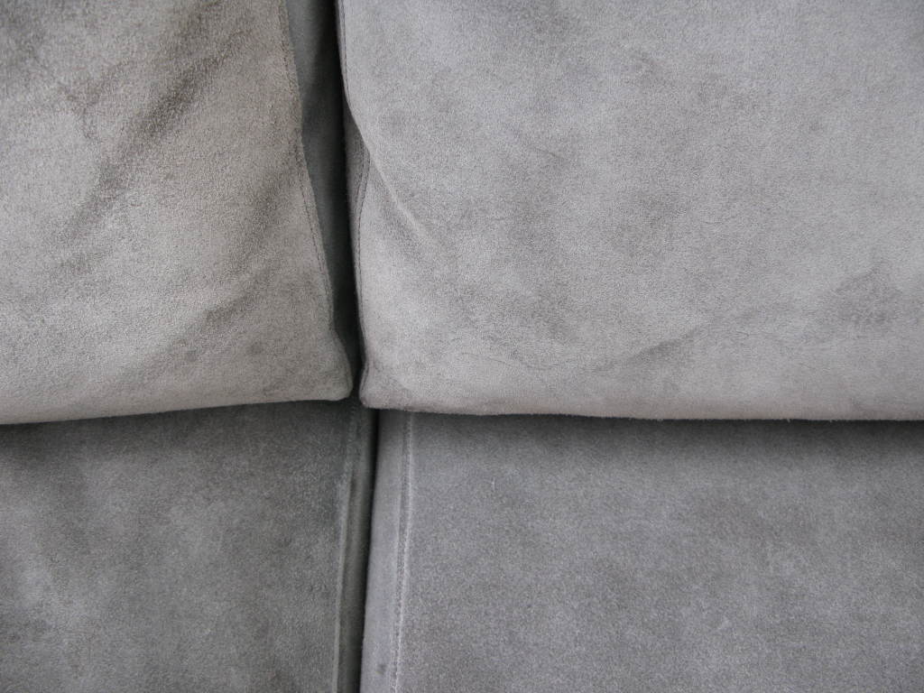 Italian Knoll Tobia Scarpa Bastian 3-seat Leather Sofa