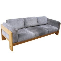 Knoll Tobia Scarpa Bastian 3-seat Leather Sofa