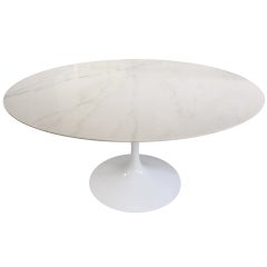 Eero Saarinen for Knoll 54 inch Dining Table Marble Top