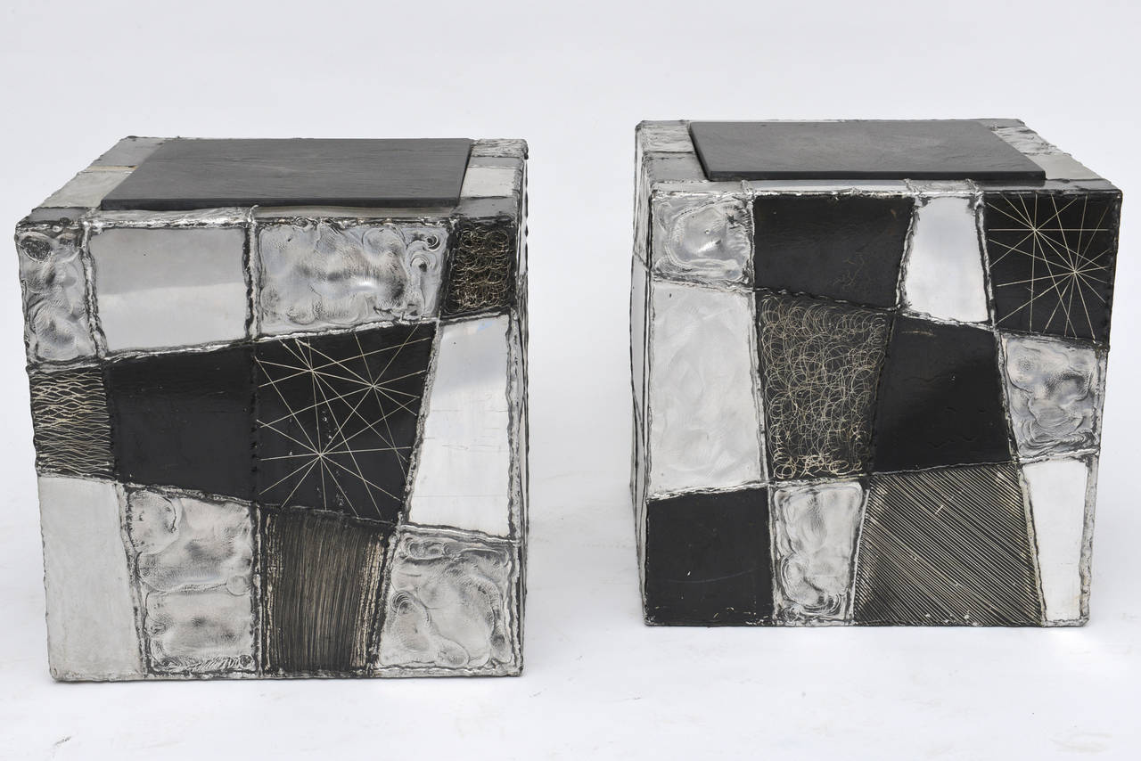 Paul Evans Argente Cube Tables