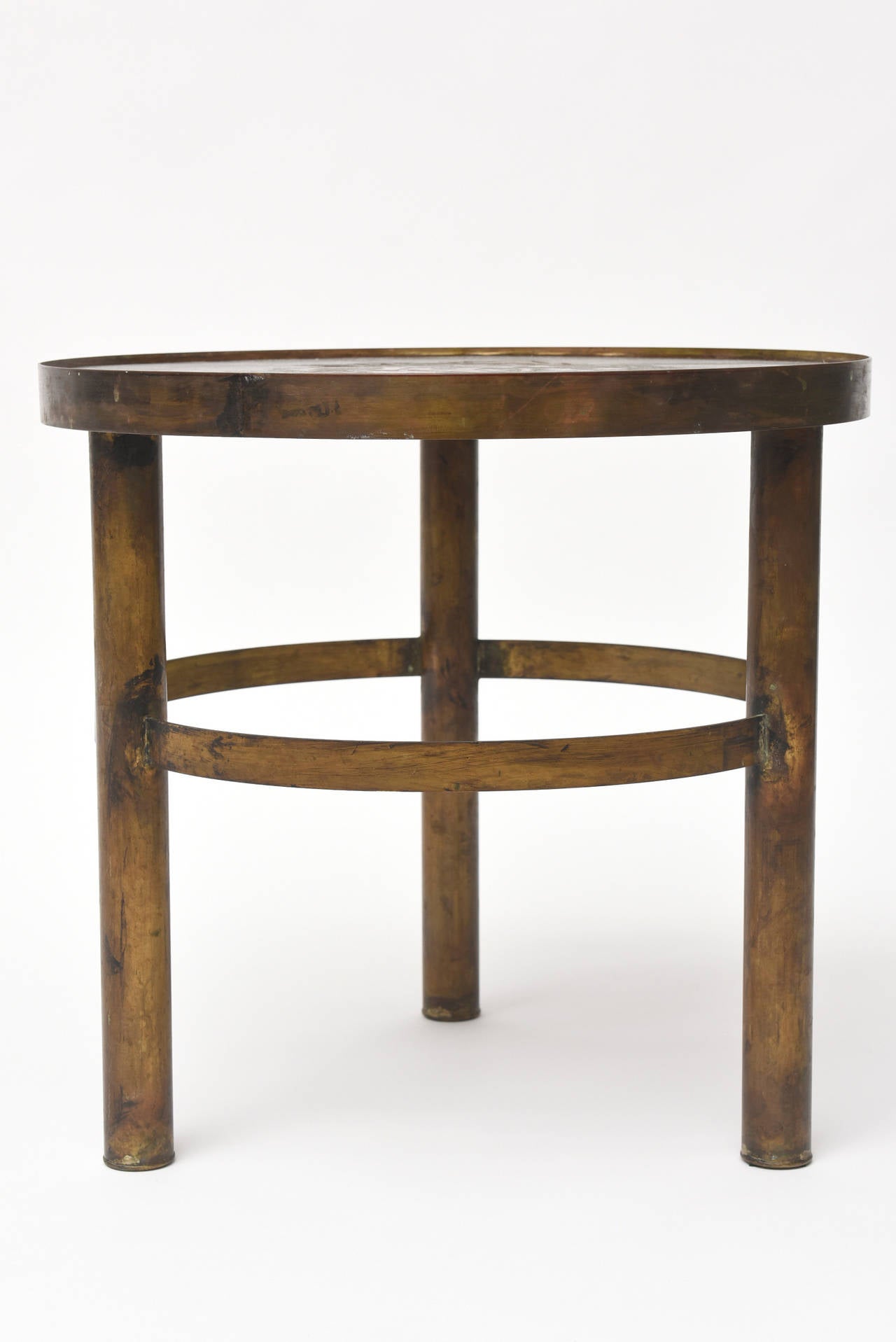 Mid-20th Century Rare Philip and Kelvin LaVerne Abstract Side Table