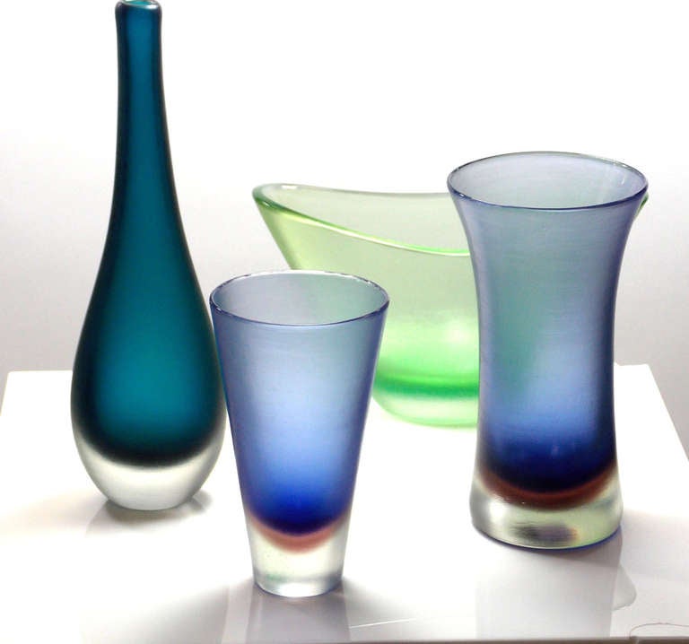 Italiano Paolo Venini Vaso Inciso in vendita
