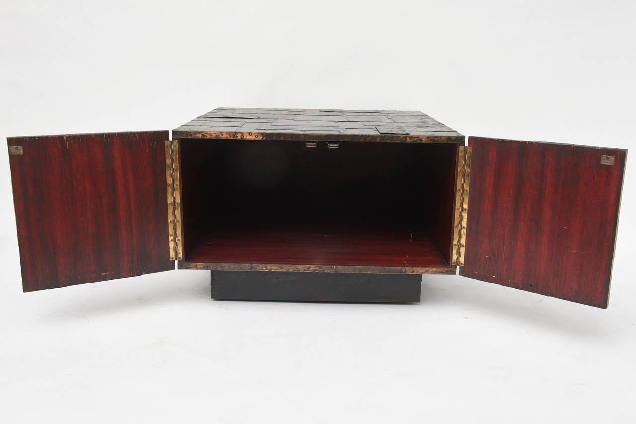 American Paul Evans Custom Cabinet or Coffee Table For Sale