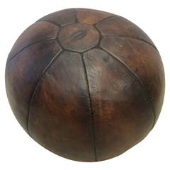 Vintage Leather Medicine Ball 8