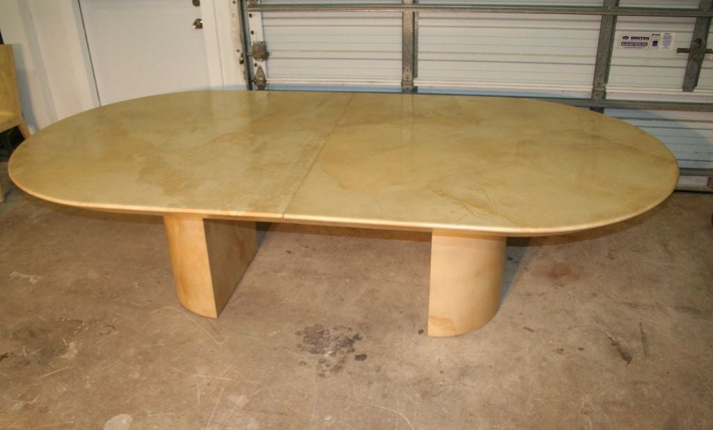 Huge Karl Springer Goatskin Dining Table
