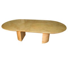 Huge Karl Springer Goatskin Dining Table