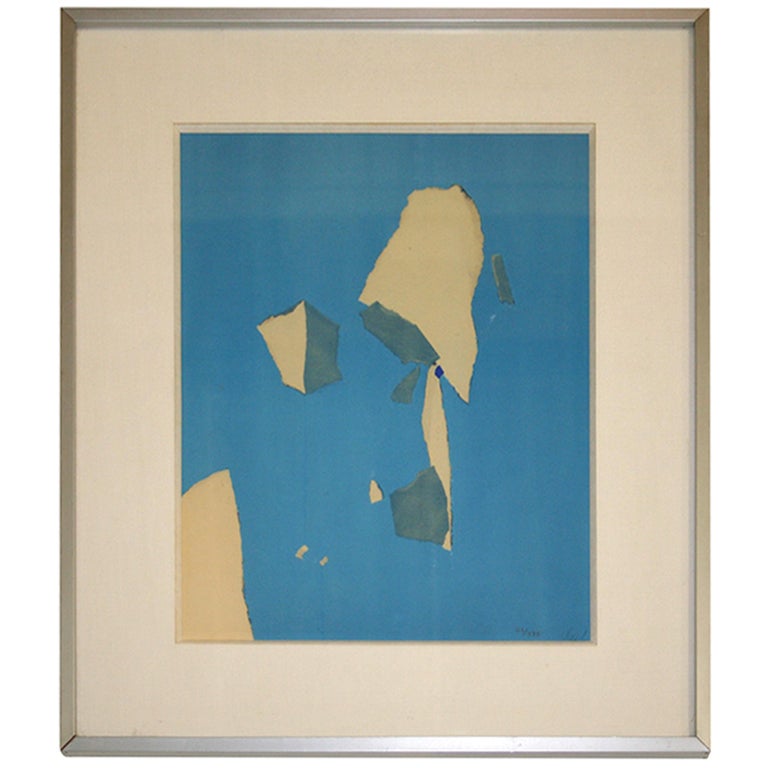 Nicolas De Stael "Formes en Bleu"