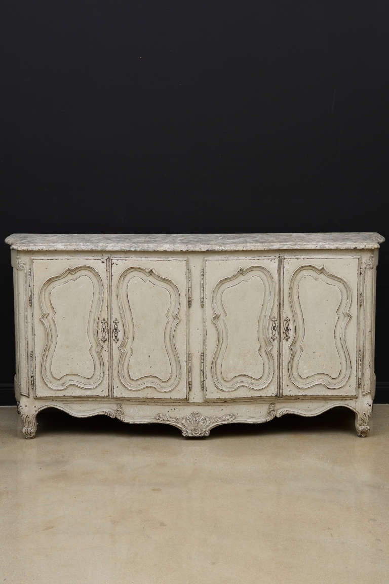 Provencal Regence-Style Painted Sideboard