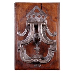 17th Century French Hand-Forged Iron Door Knocker