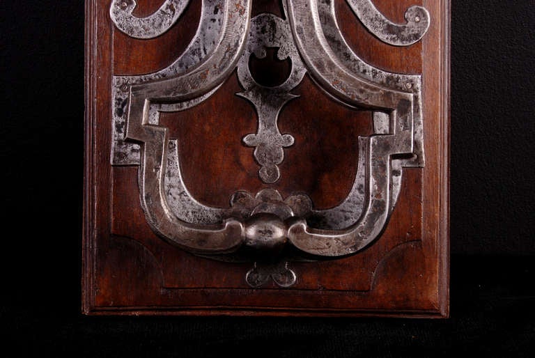 18th Century and Earlier 17th Century French Hand-Forged Iron Door Knocker