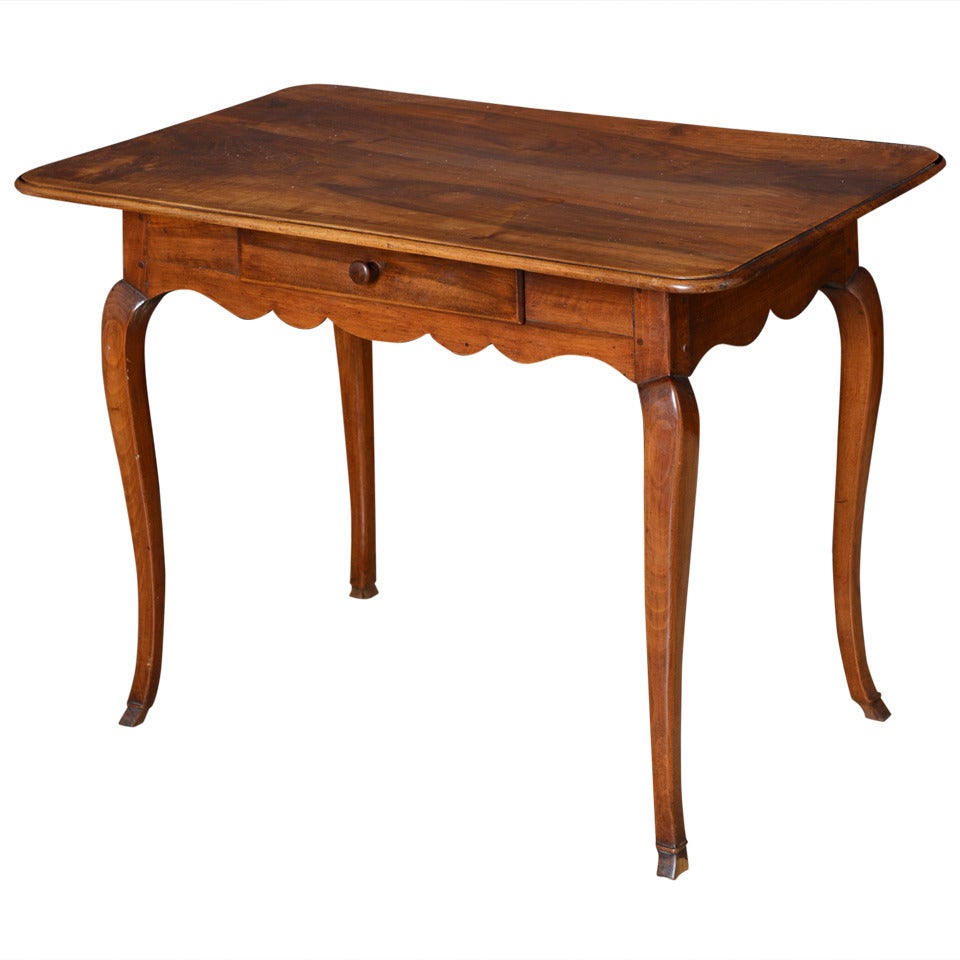 French Antique Provencal Walnut Writing Table c. 1790-1800
