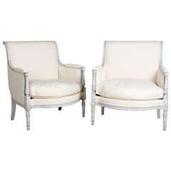 Pair of french Bergeres