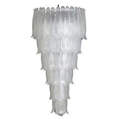 Italian Murano glass Cascade Chandelier
