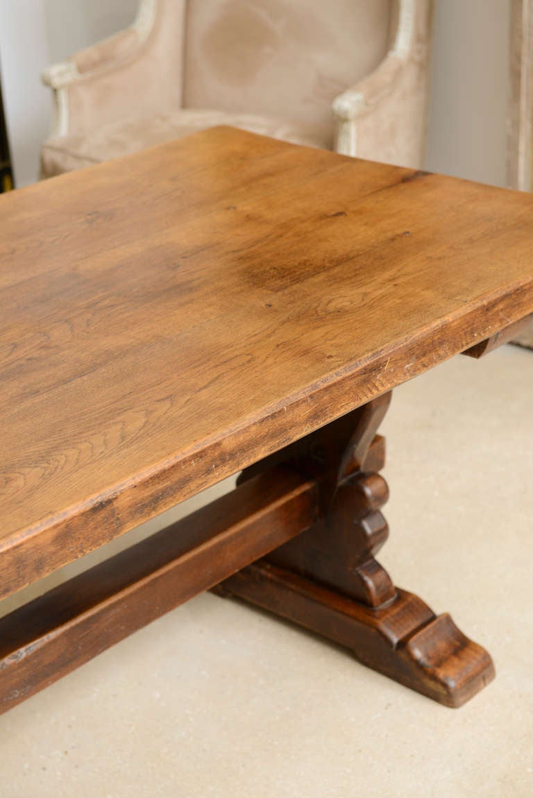 French Farm Trestle Table For Sale 1