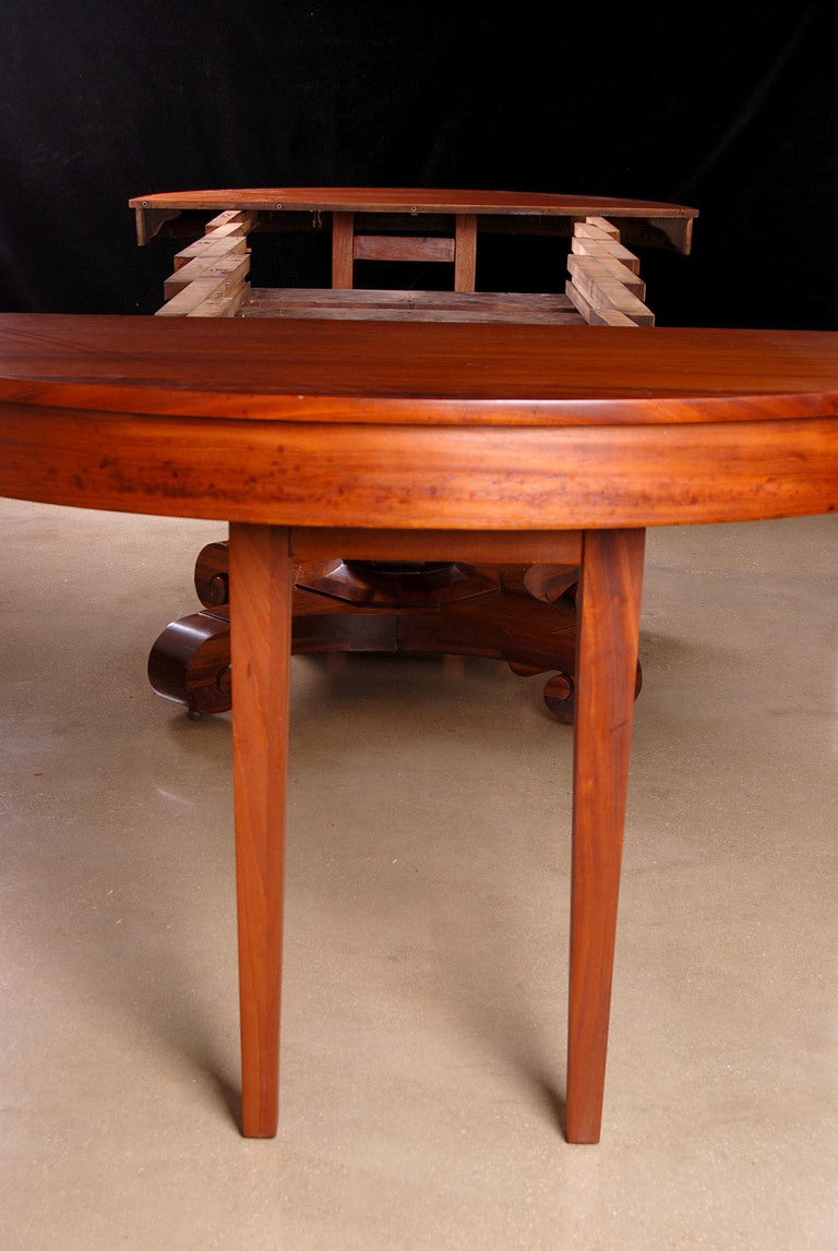 Brown and Simonds American Empire Style Round Mahogany Table 2