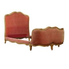 Pair of French Giltwood Louis XV style Twin Beds
