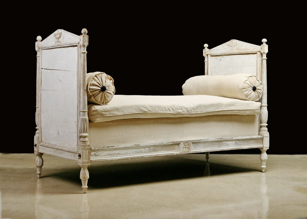 French Antique Directoire Painted Daybed